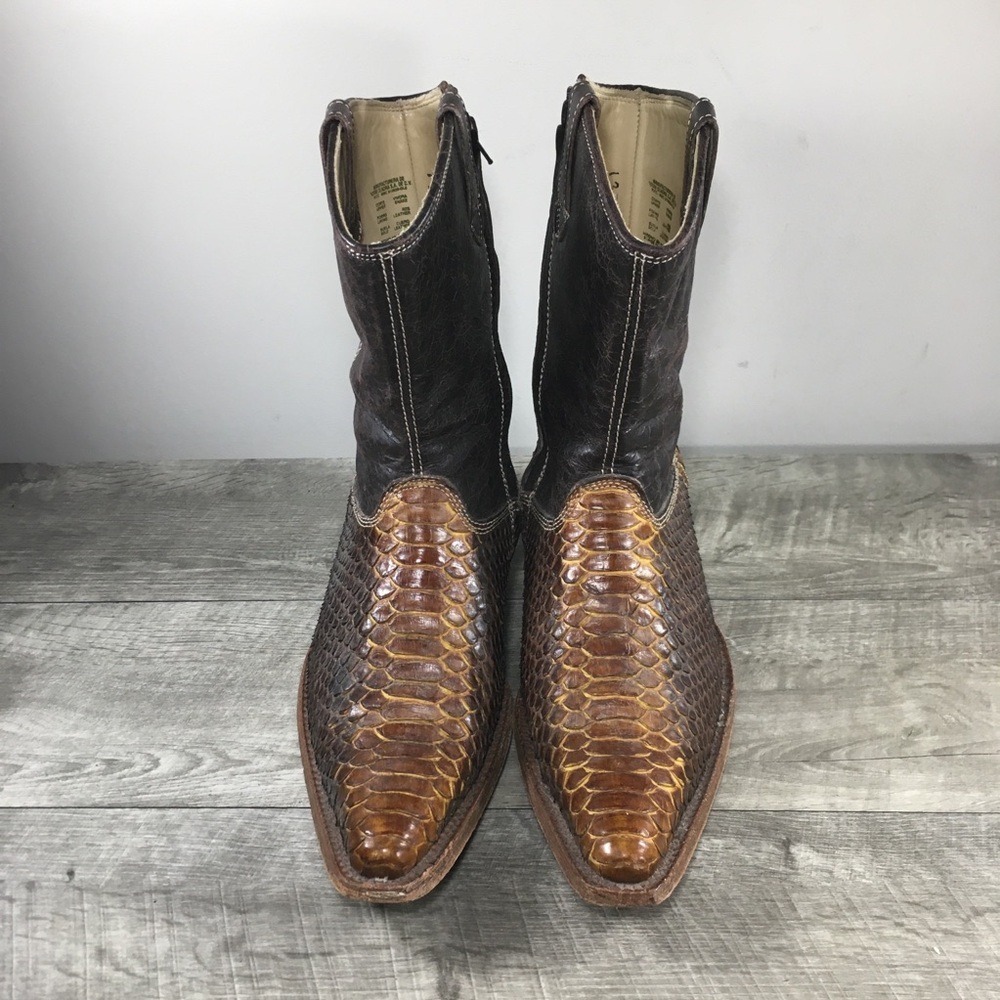 Rustico Cuadra Honey Python Snake Skin Leather Co… - image 4